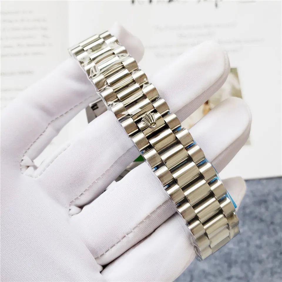 Rolex Silver Steel Tiffany Blue - Hình 4