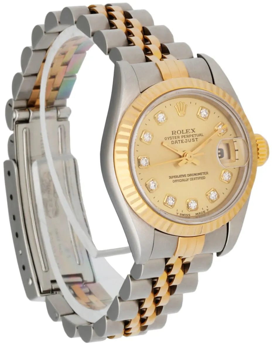 datejust gold Rolex Two-Tone Diamond Champagne - Hình 12
