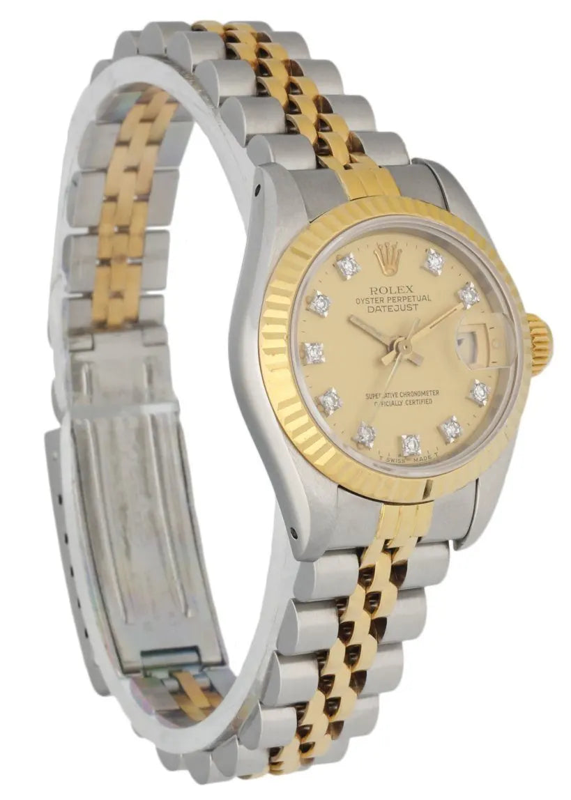 Rolex Champagne Diamond Two-Tone - Hình 3