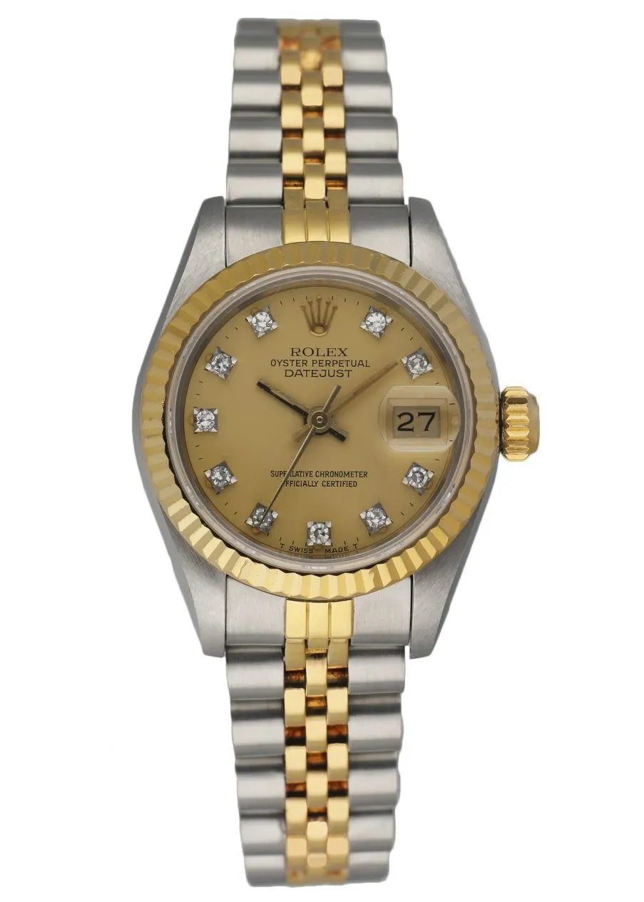 Rolex Champagne Diamond Two-Tone