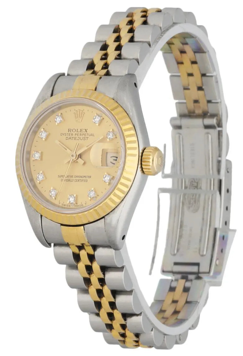 Rolex Two-Tone Champagne Diamond Dial Ladies