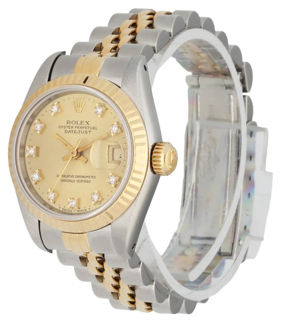 Rolex Gold Dial Diamond Two-Tone - Hình 2