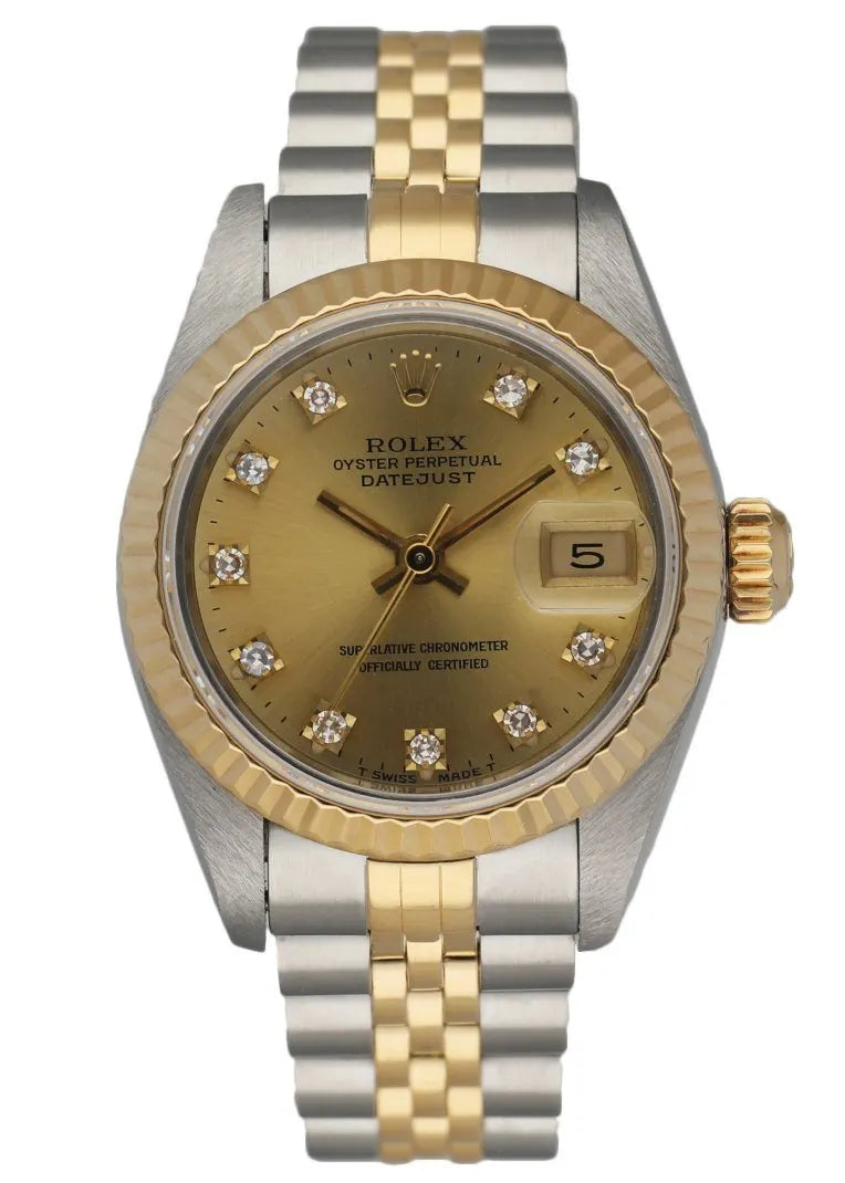 Rolex Gold Dial Diamond Two-Tone