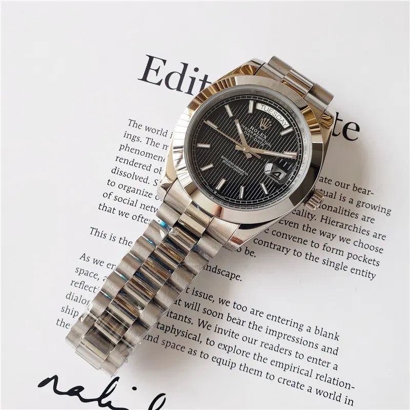 Rolex Day-Date 40 Black Dial - Hình 4