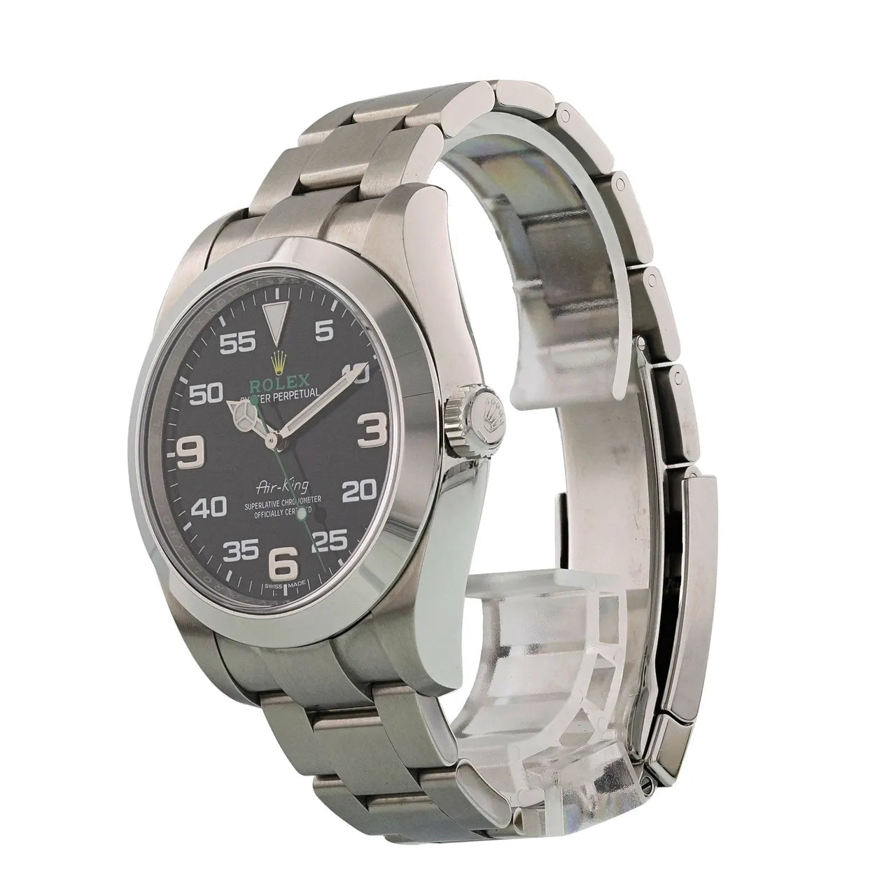 oyster Rolex Air-King Black Dial Steel - Hình 2