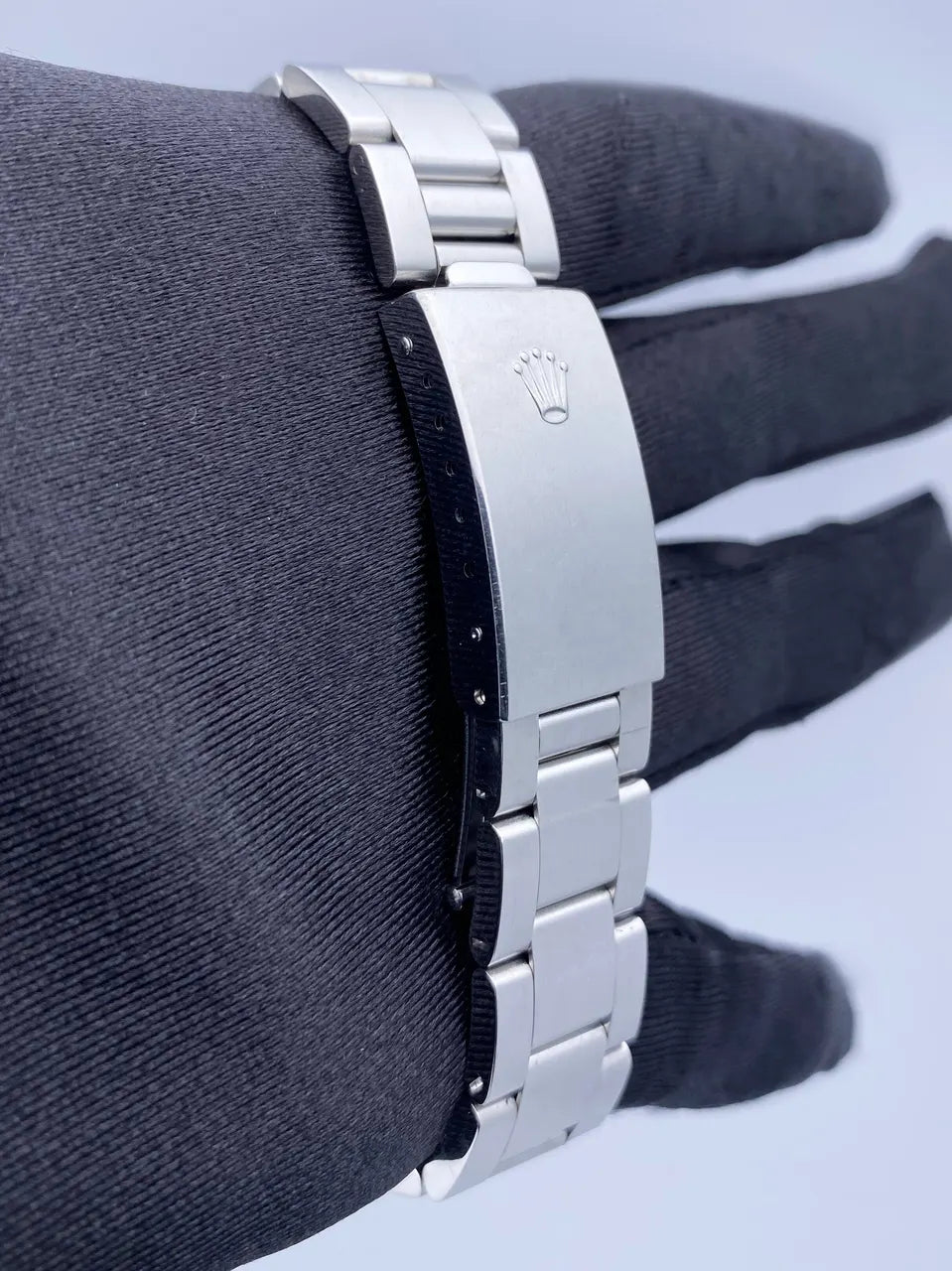 stainless Rolex Air-King Blue Dial - Hình 8