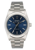 stainless Rolex Air-King Blue Dial