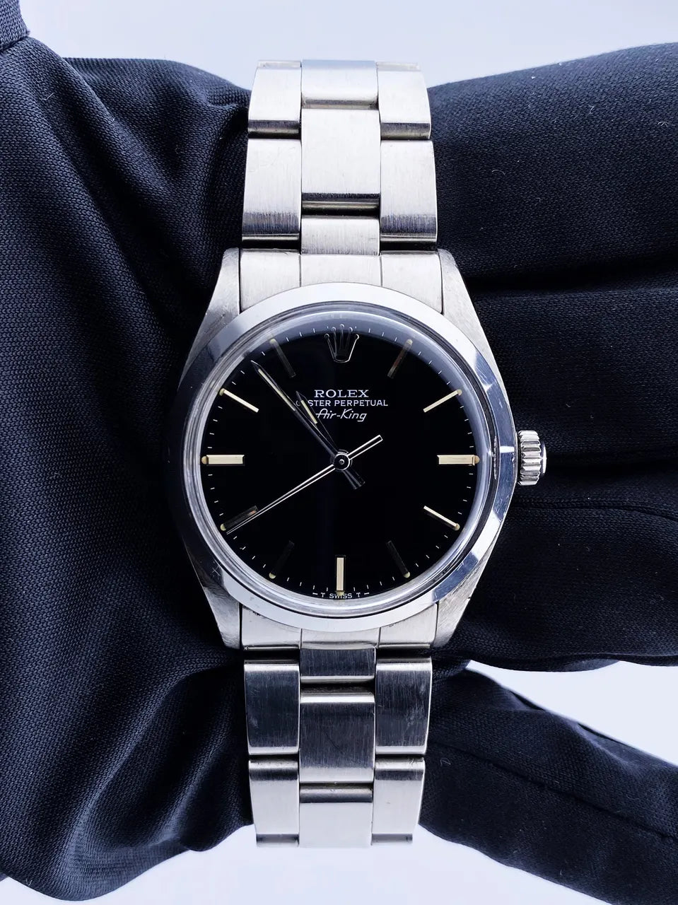 Rolex Air-King Black Dial Vintage - Hình 3