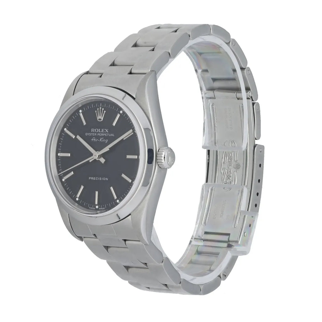 stainless steel Rolex Air-King Black Dial - Hình 2