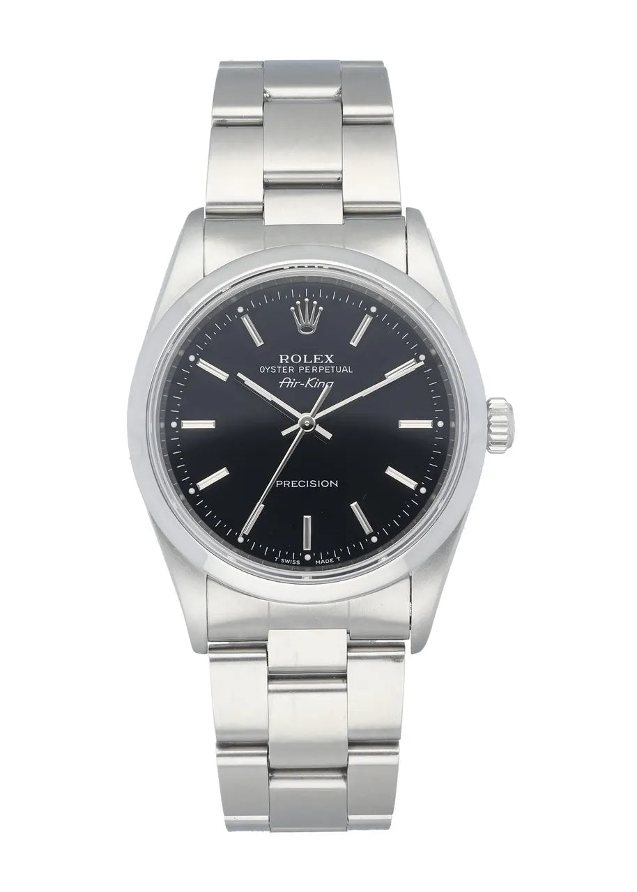 stainless steel Rolex Air-King Black Dial