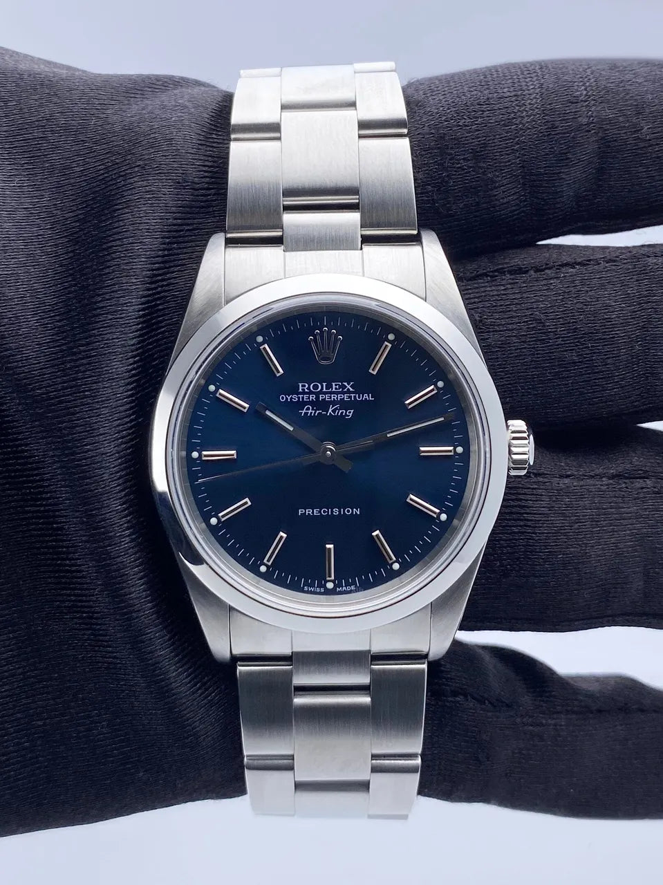 oyster Rolex Air-King Blue Dial - Hình 2