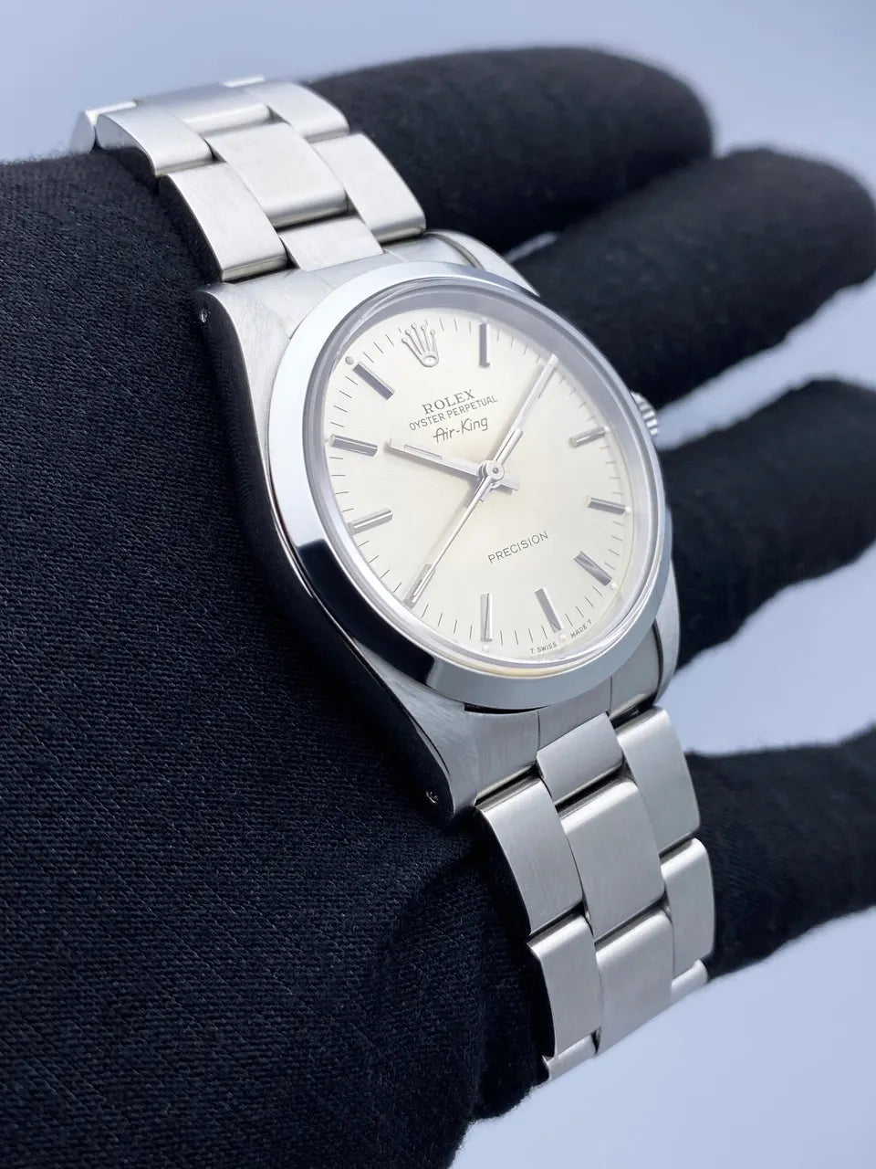 Rolex Air-King Silver Dial stainless - Hình 3
