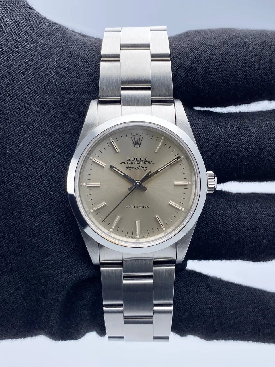 Rolex Air-King Silver Dial stainless - Hình 2