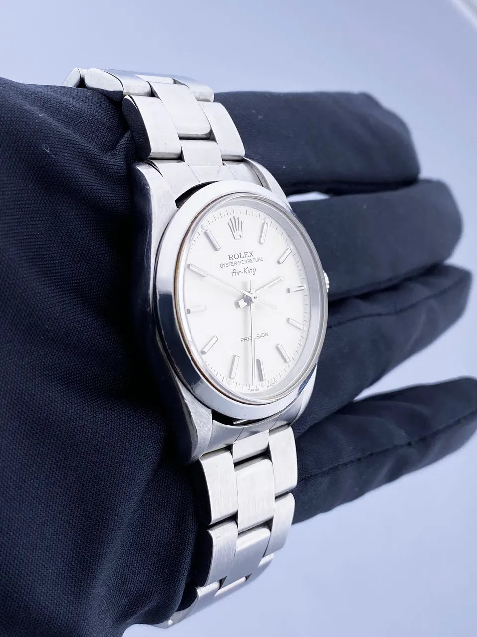 Rolex Air-King Silver Dial Steel - Hình 3