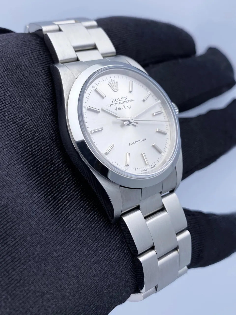 Rolex Air-King Silver Dial stainless - Hình 4