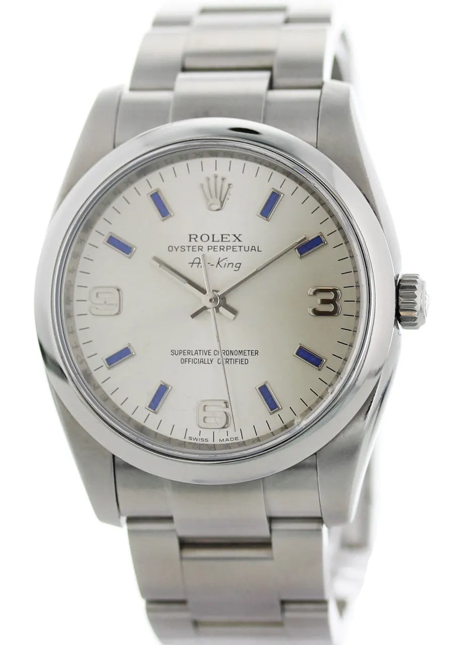 Rolex Air-King Silver Dial stainless - Hình 2