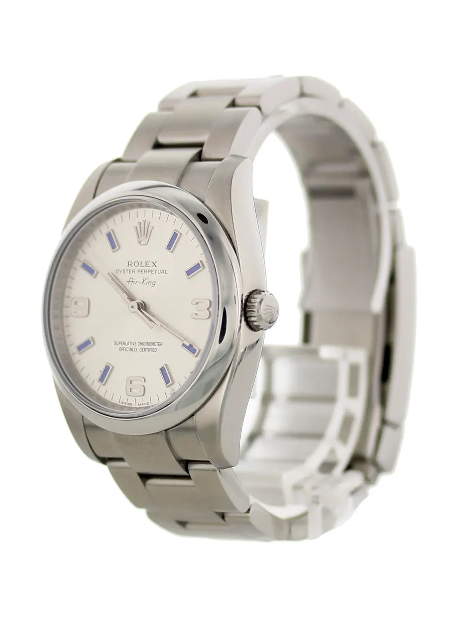 Rolex Air-King Silver Dial stainless - Hình 3