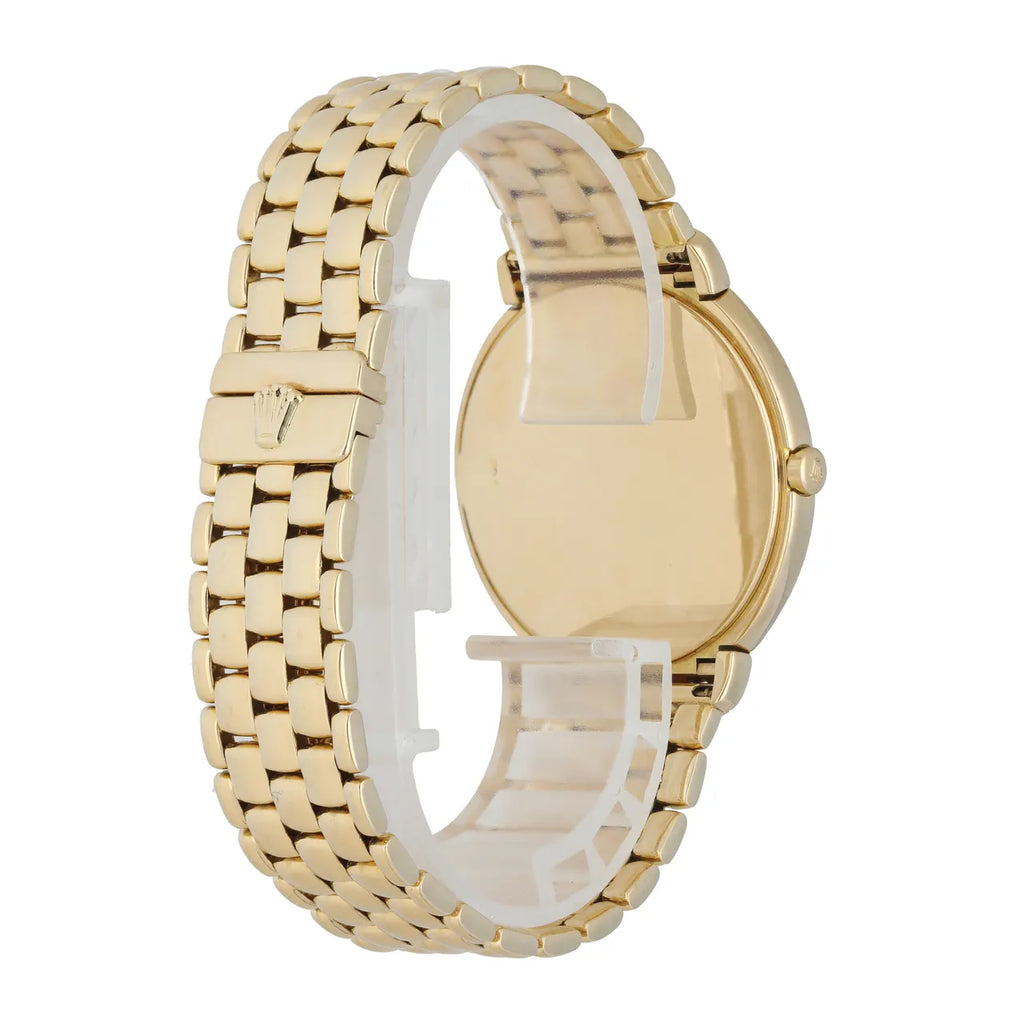 Rolex Cellini Black Dial Gold - Hình 3