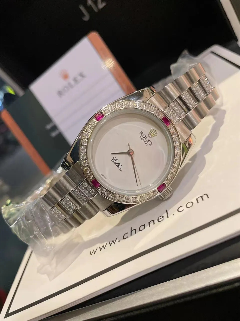 Rolex Cellini Diamond Ruby - Hình 7