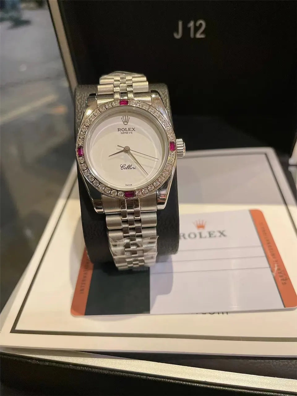 Rolex Cellini Diamond Ruby - Hình 2