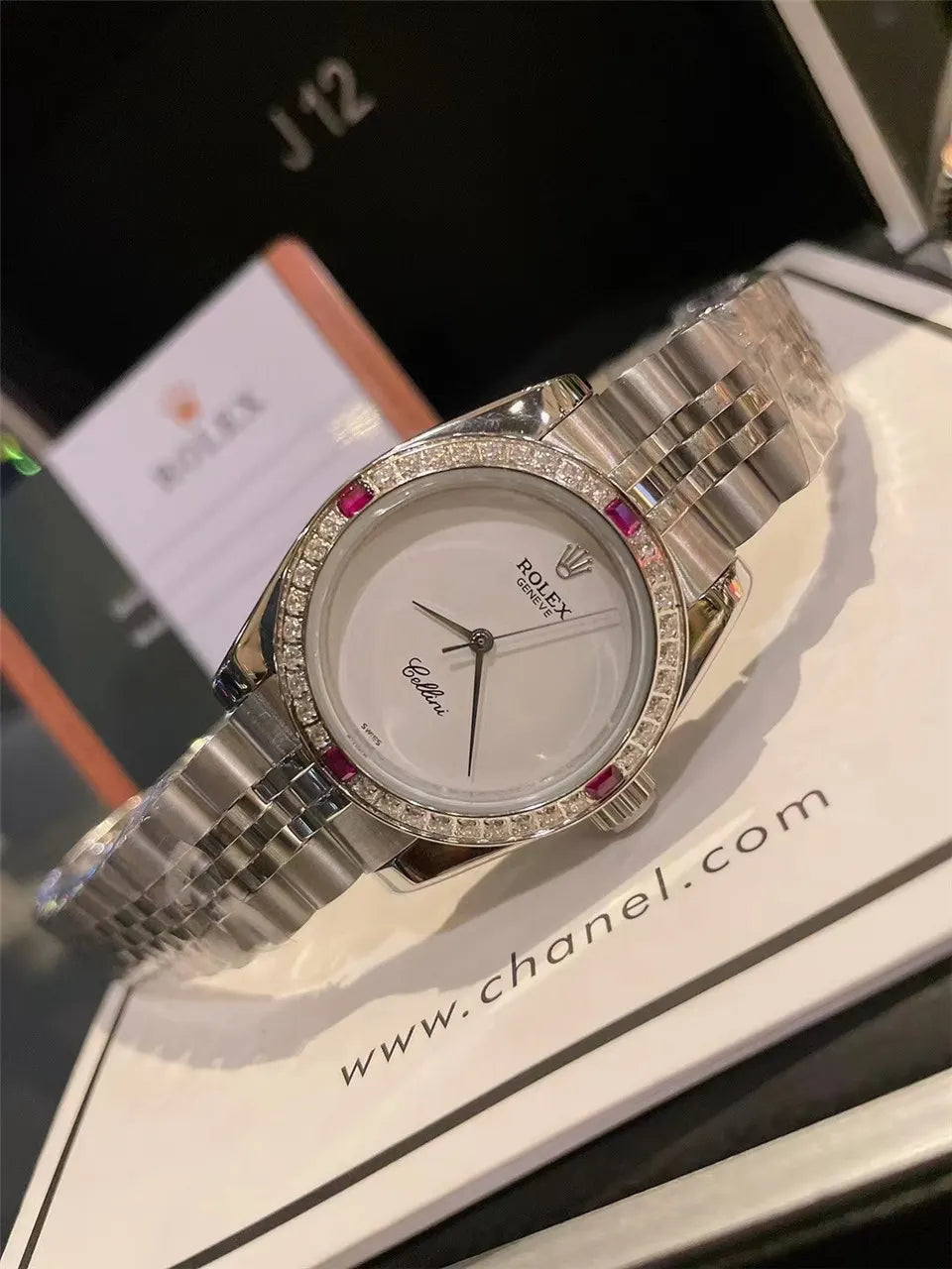 Rolex Cellini Diamond Ruby - Hình 5