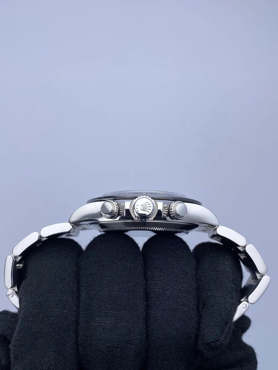 ice Rolex Daytona Steel Black Dial - Hình 4
