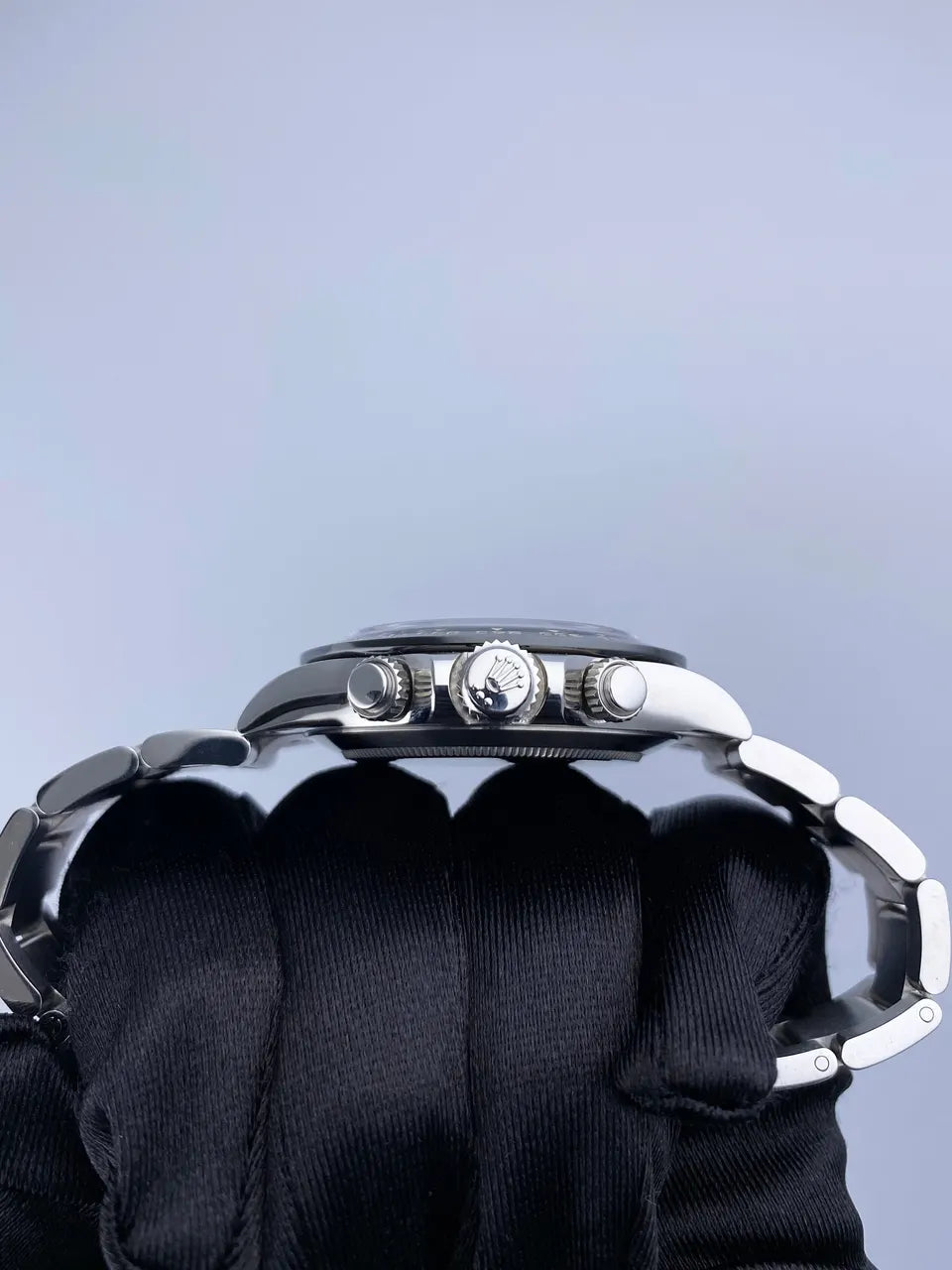 stainless Rolex Daytona Black Dial - Hình 4