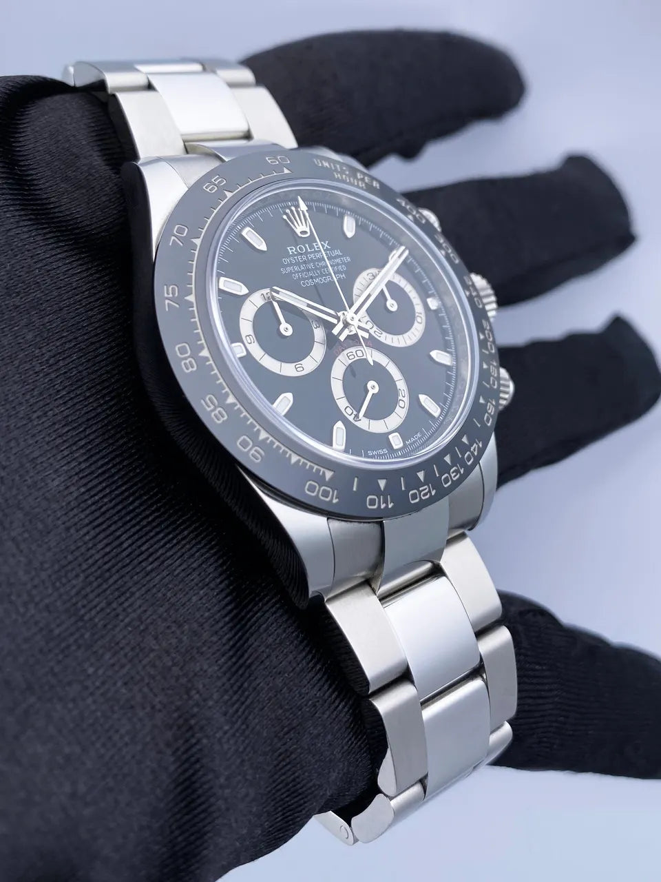 stainless Rolex Daytona Black Dial - Hình 3