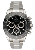 stainless Rolex Daytona Black Dial