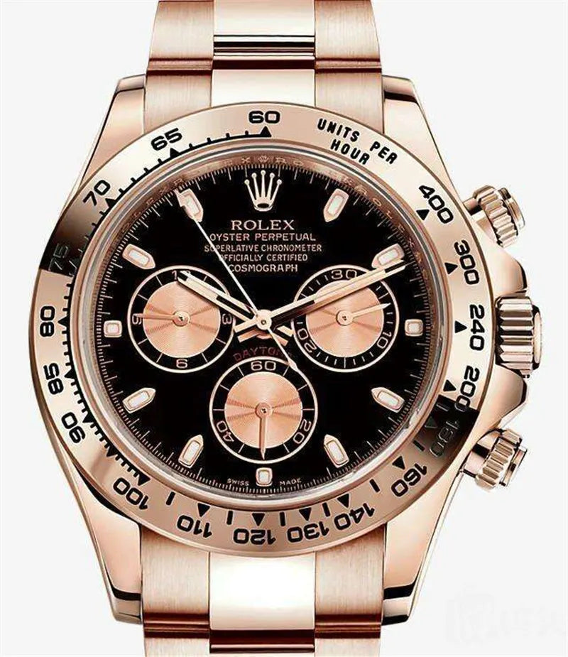 Rolex Daytona Rose Gold Black - Hình 2
