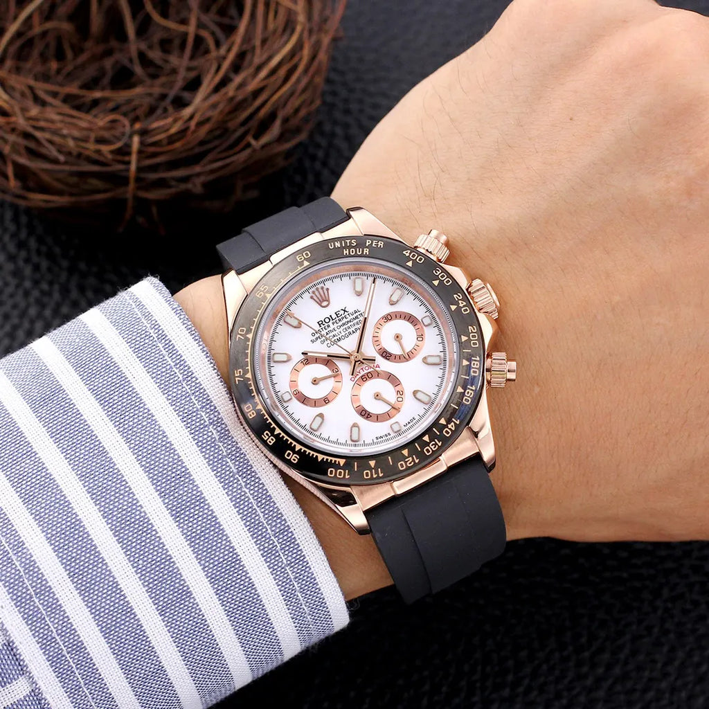 Rolex Daytona Rose Gold black - Hình 3