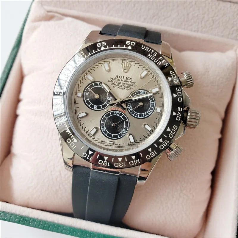 Daytona Silver Dial Rubber - Hình 4