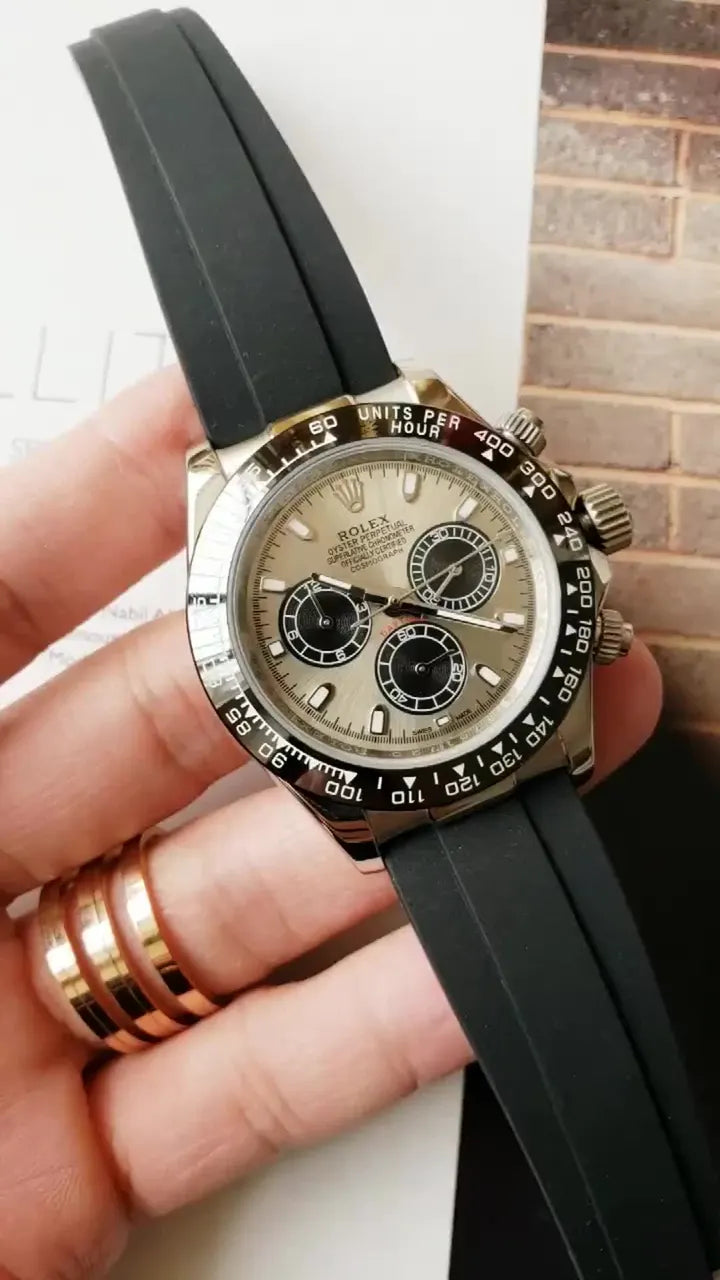 Daytona Silver Dial Rubber