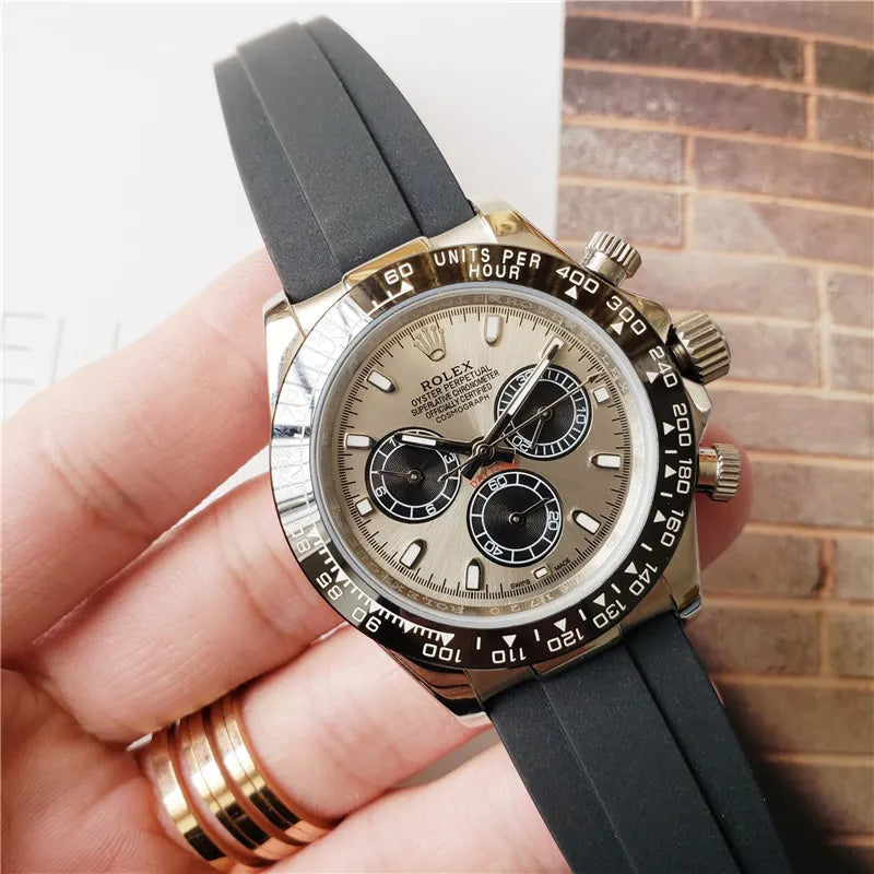 Daytona Silver Dial Rubber - Hình 8