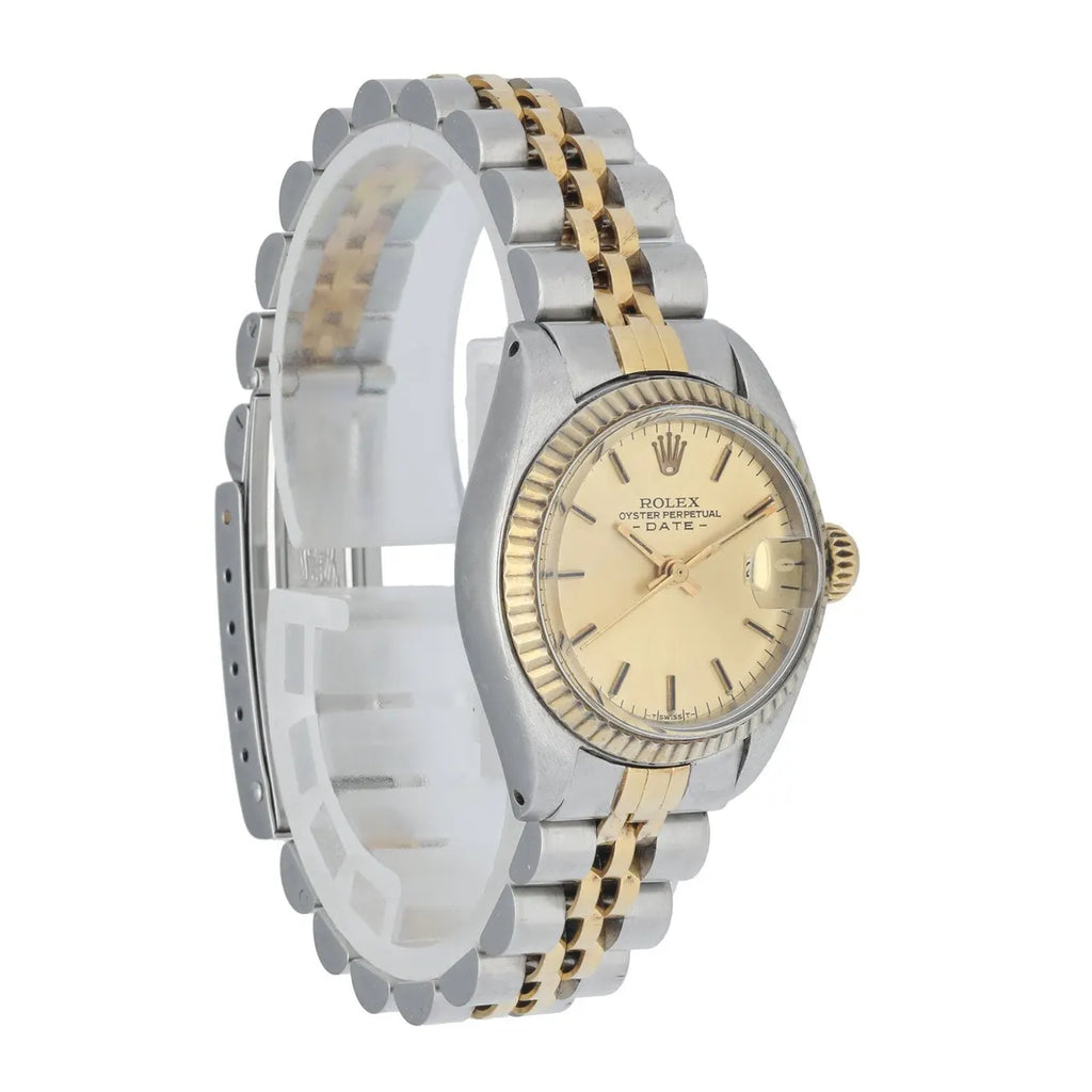 Rolex Date Gold Dial Two-Tone - Hình 3