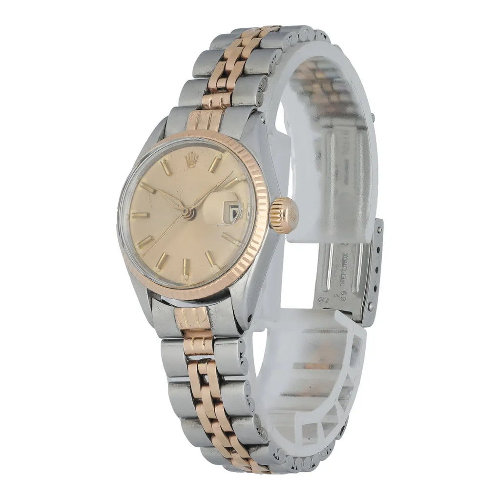 Vintage Rolex Date Two-Tone Gold - Hình 2