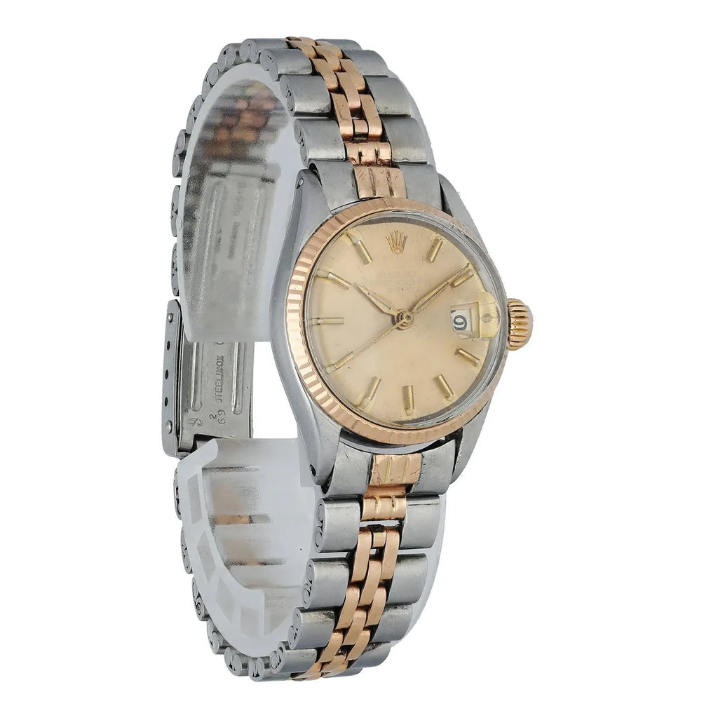 Vintage Rolex Date Two-Tone Gold - Hình 4