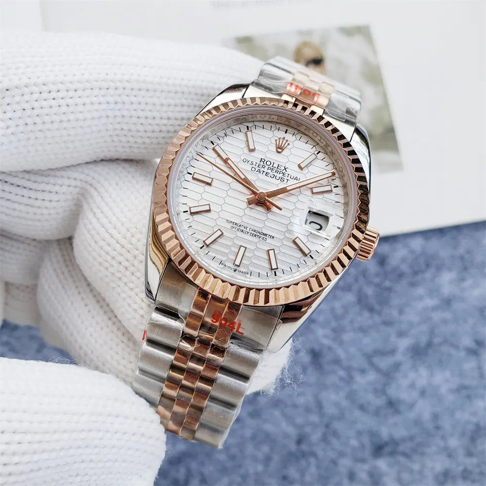 Rolex Datejust White Honeycomb - Hình 6