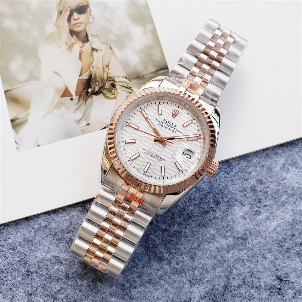 Rolex Datejust White Honeycomb - Hình 4