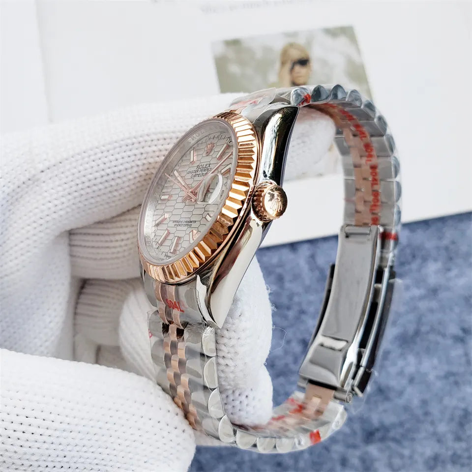 Rolex Datejust White Honeycomb - Hình 5