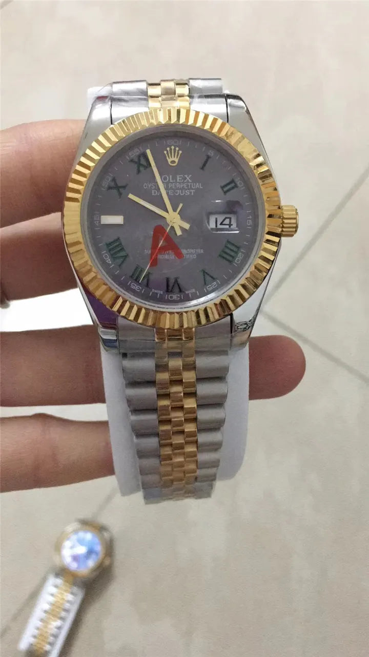 Rolex Datejust Slate Dial two - Hình 19