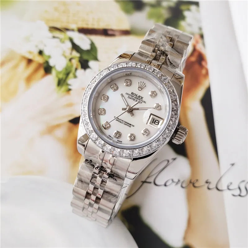 mother Rolex Datejust Diamond Bezel - Hình 6