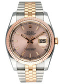 Rolex Datejust Rose Dial Two-Tone
