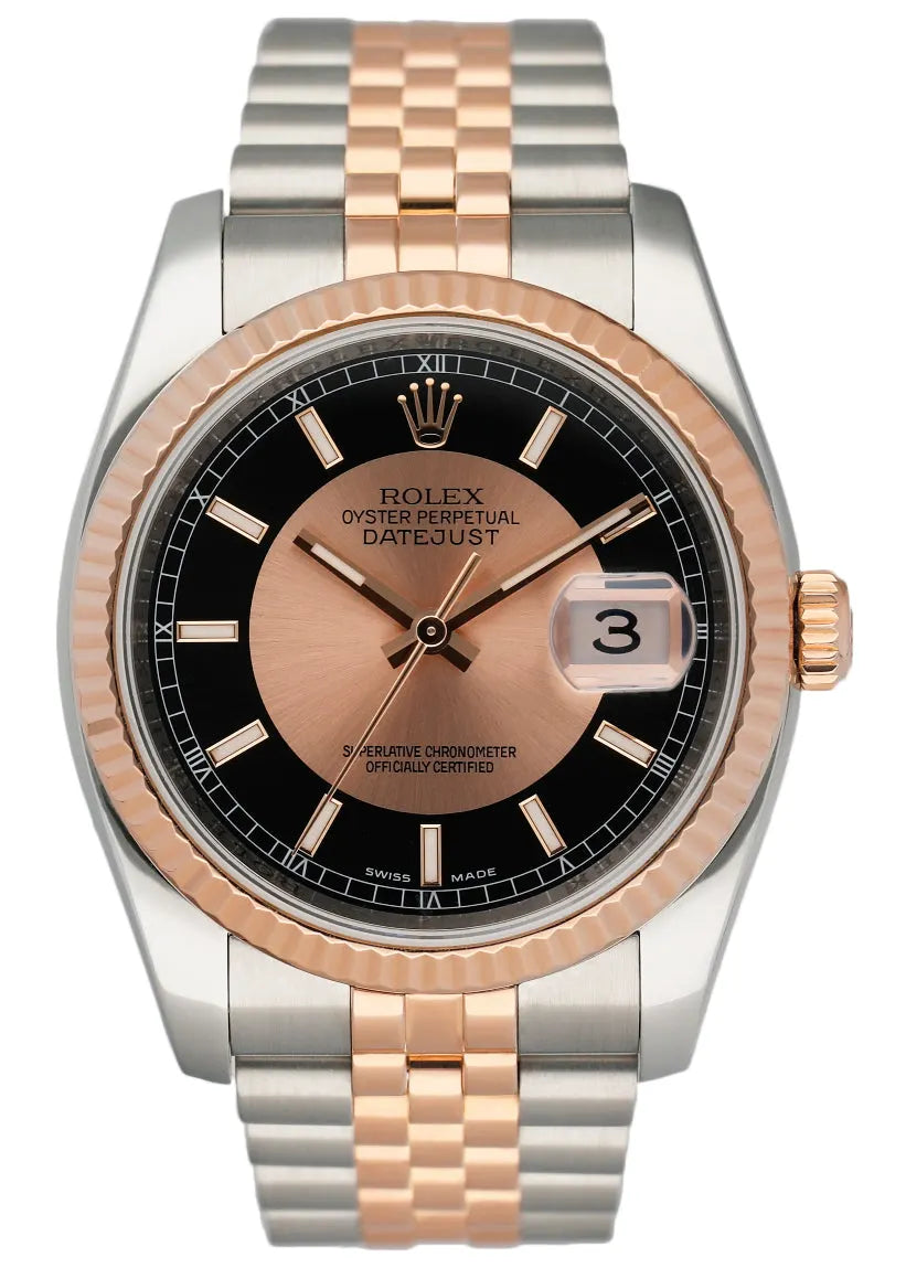 Rolex Rose Gold Black Dial