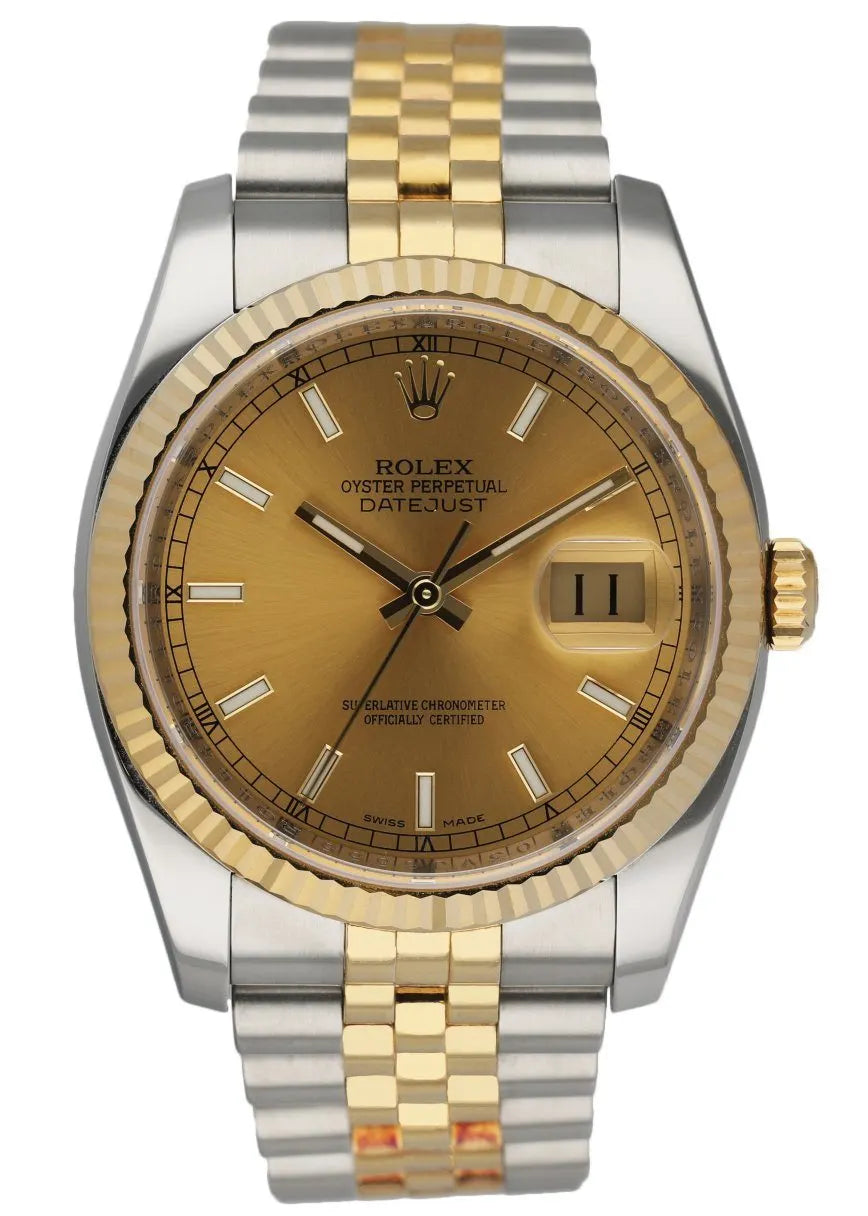 Rolex Gold Champagne Dial datejust two