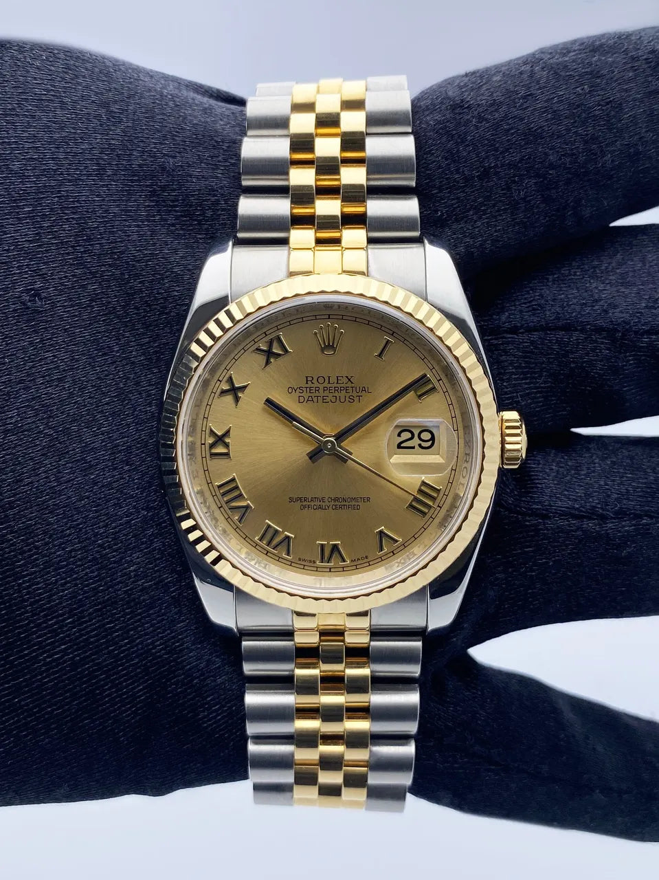 Rolex Gold Roman Numeral Dial - Hình 2