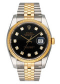 datejust Rolex Black Diamond Dial