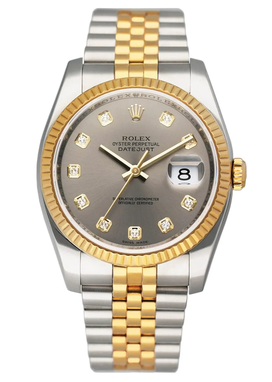 Rolex Grey Diamond Datejust