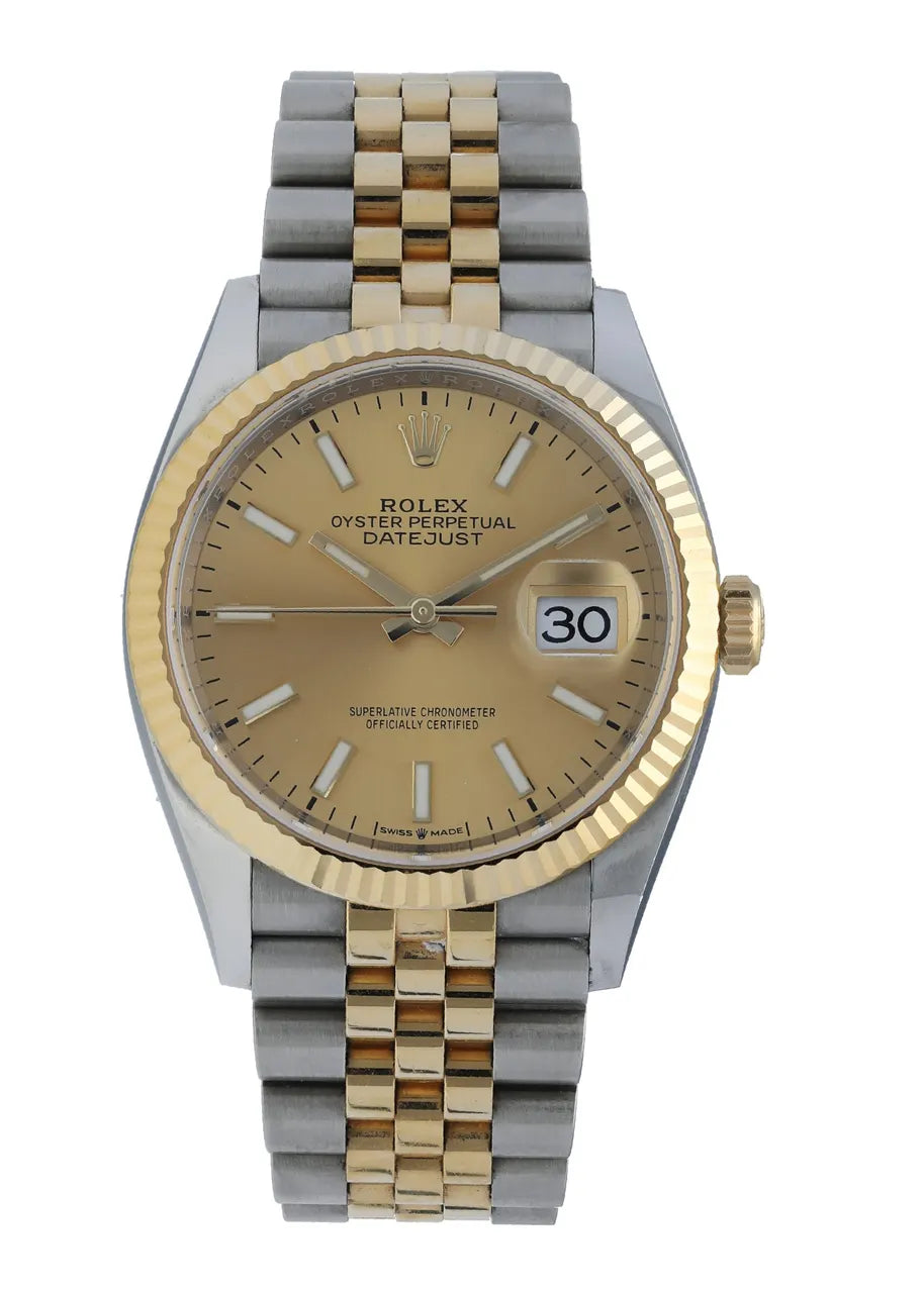 Two-Tone Gold Champagne Datejust - Hình 2