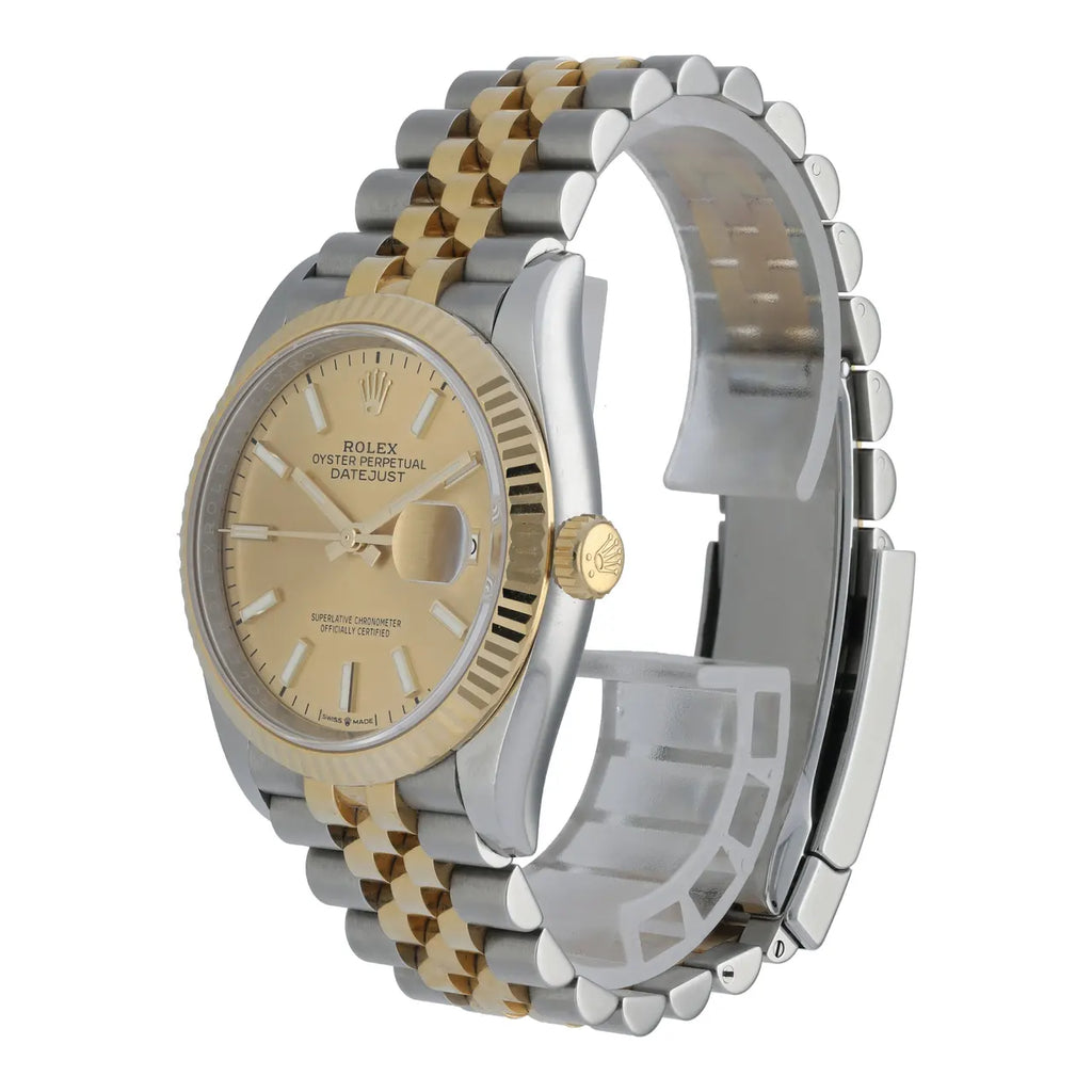 Two-Tone Gold Champagne Datejust - Hình 3